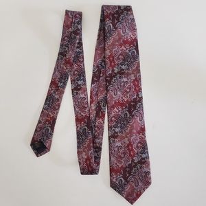 Serica Mens Tie Paisley Print 100% Pure Silk Classic Necktie Colorful Office
